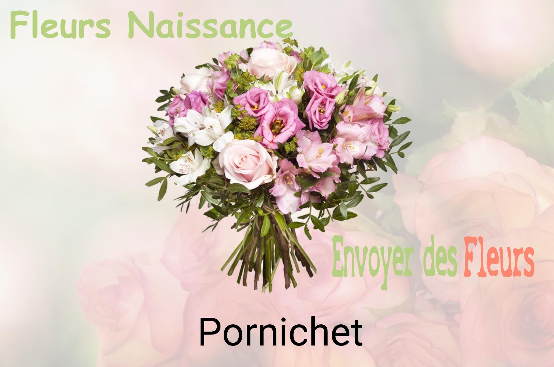 Bouquet de fleurs de naissance livré à Pornichet