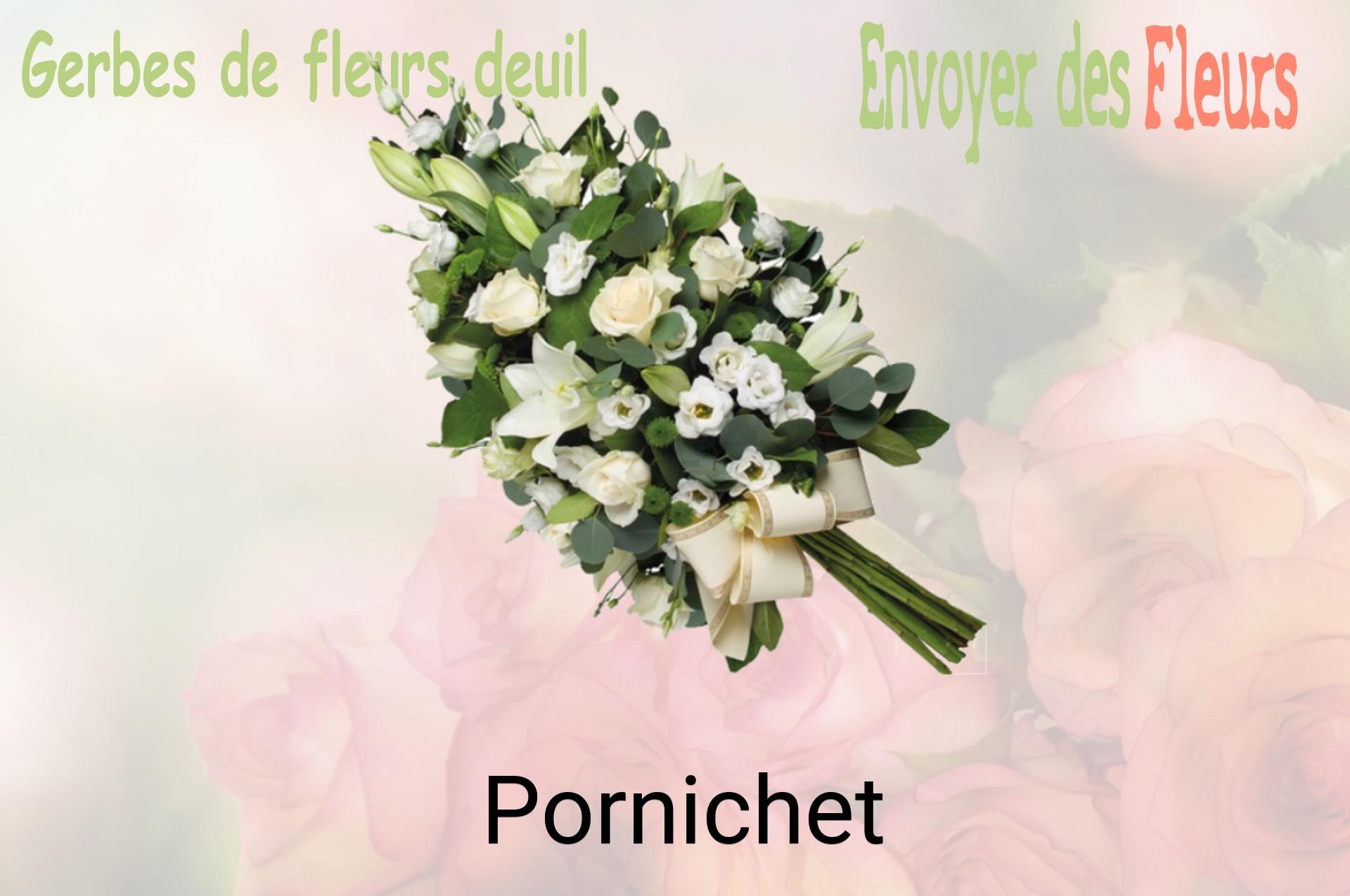 Gerbe de fleurs de deuil livrée à Pornichet